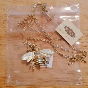 NWT Spartina 449 Bee Toggle Necklace 34"